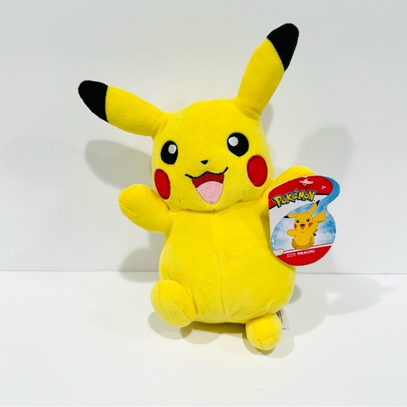 NWT Jazwares Pokemon Pikachu Sitting 10” Plush - Picture 1 of 7